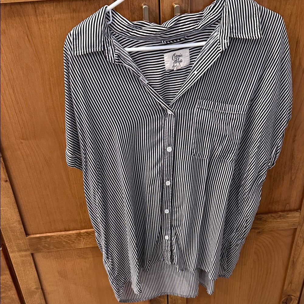 Classic Striped Button Down Shirt